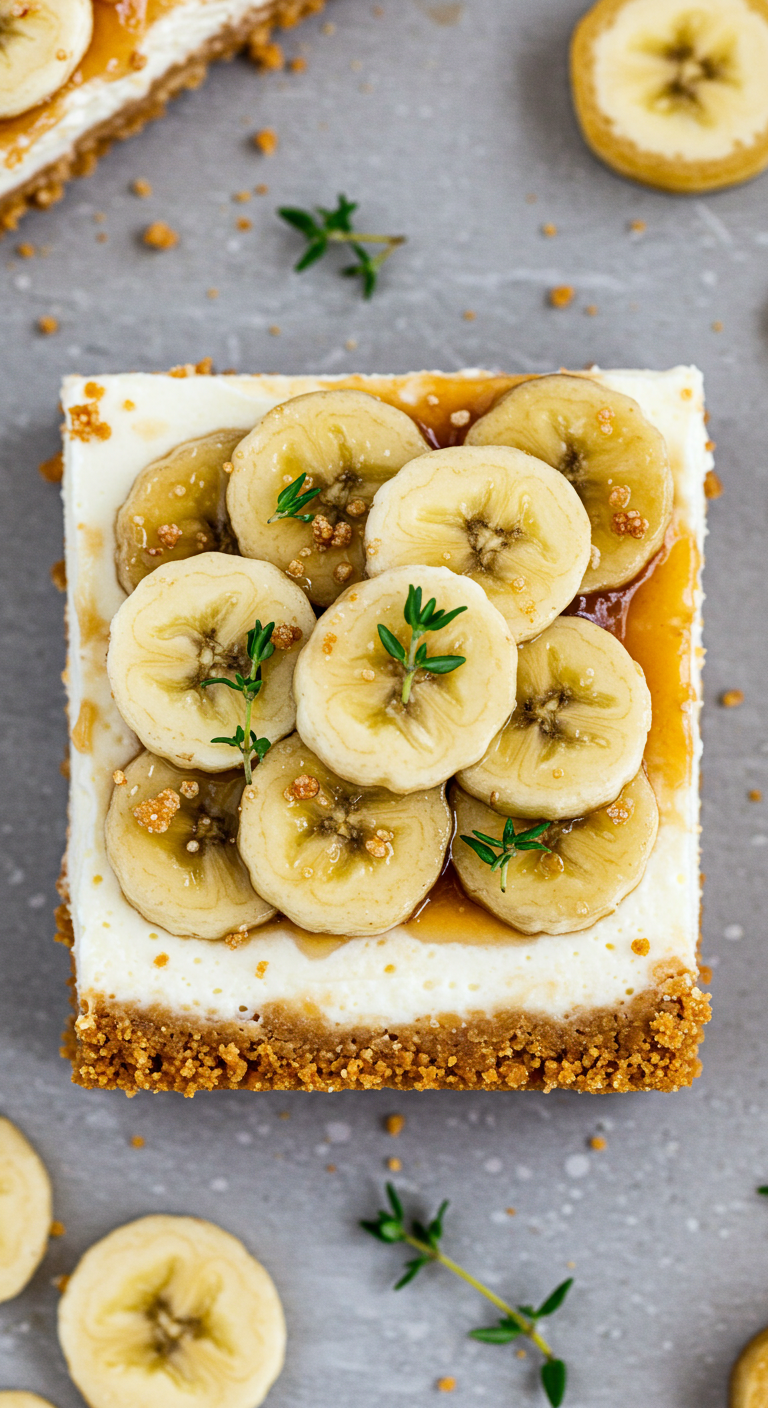 4 Ingredient Banana Greek Yogurt Cheesecake