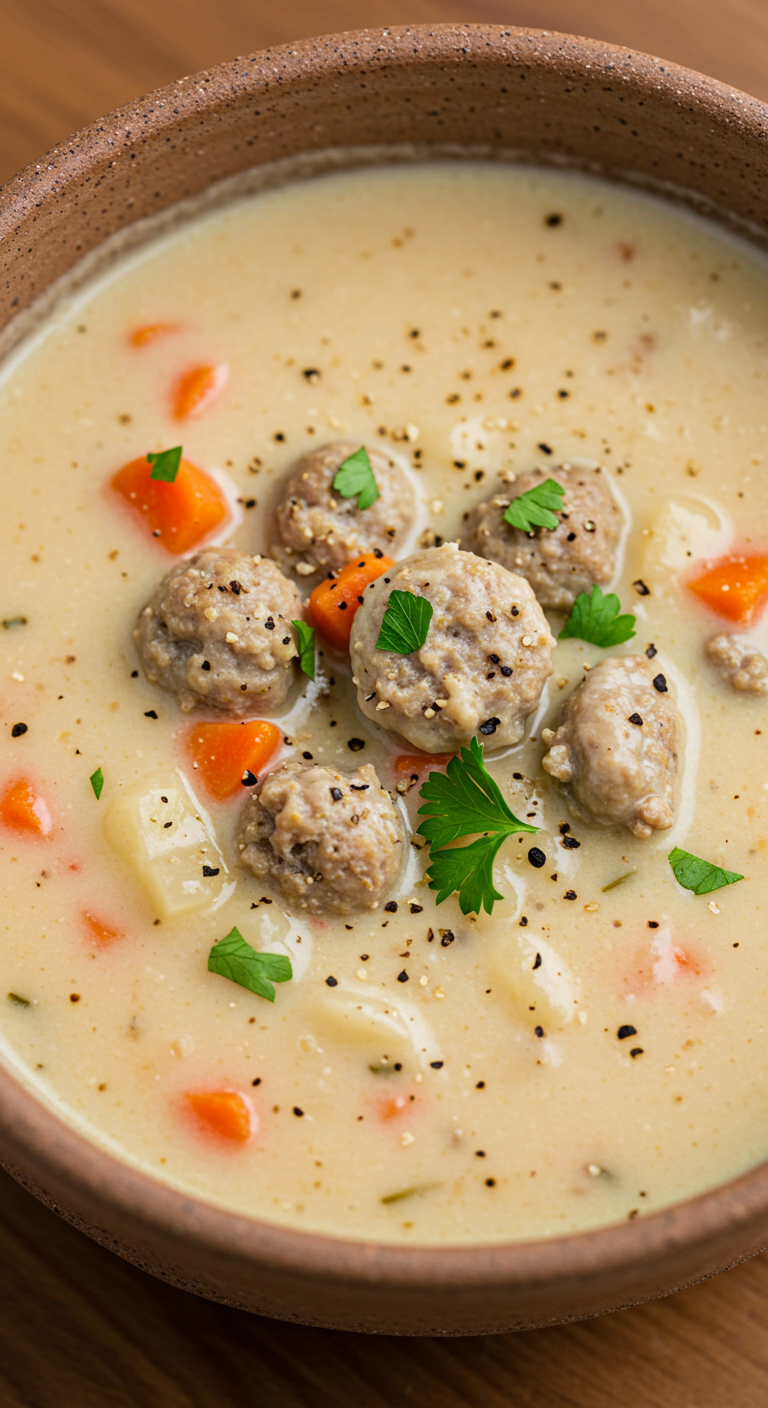 Creamy Parmesan Italian Sausage Soup