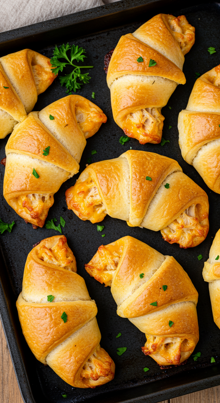 Irresistible Cheesy Chicken Crescent Rolls