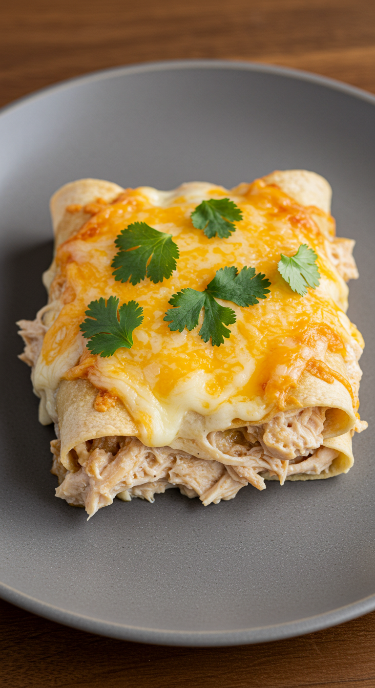 White Chicken Enchilada Casserole Recipe