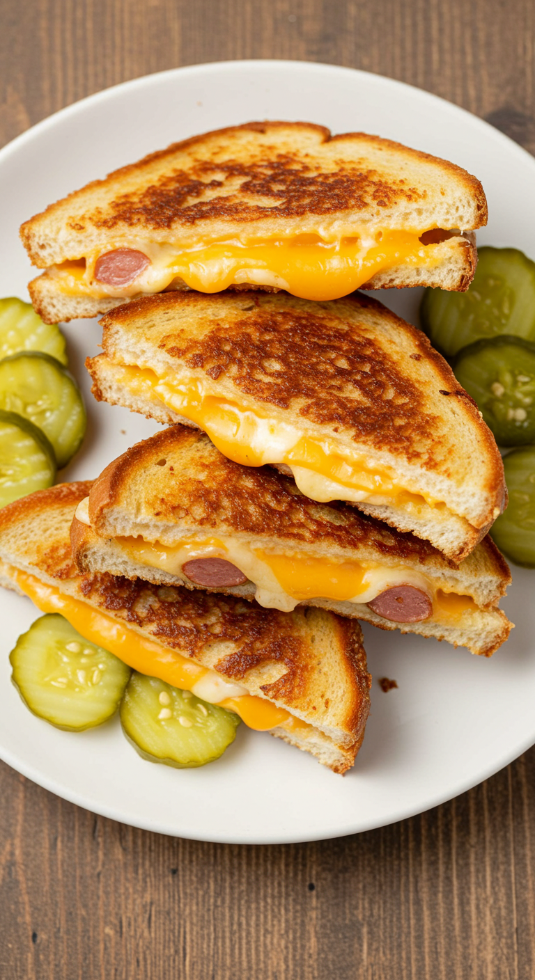 Air Fryer Grilled Cheese Hotdogs