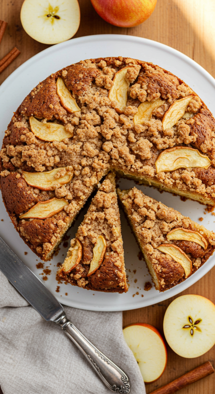 Apple Coffee Cake with Cream Cheese