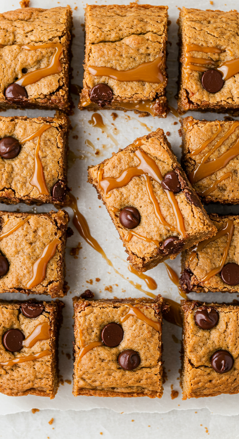 Chocolate Chip Caramel Bars
