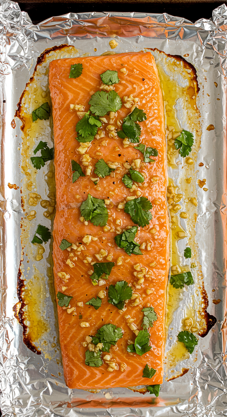 Cilantro Lime Honey Garlic Salmon