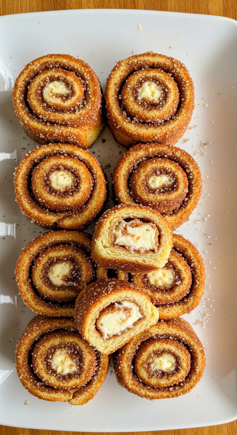 Cinnamon Sugar French Toast Roll-Ups