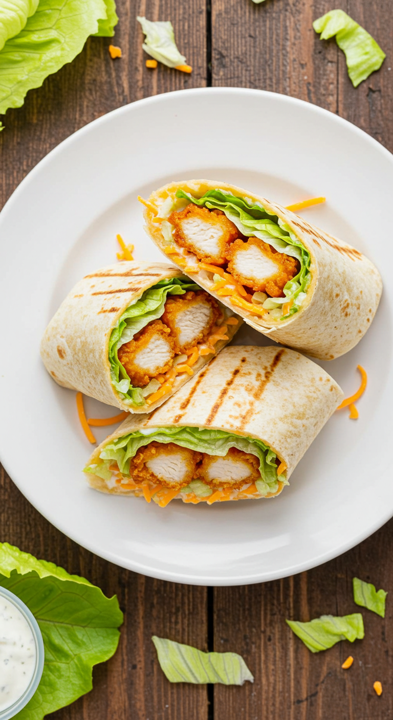 Crispy Chicken Ranch Snack Wrap