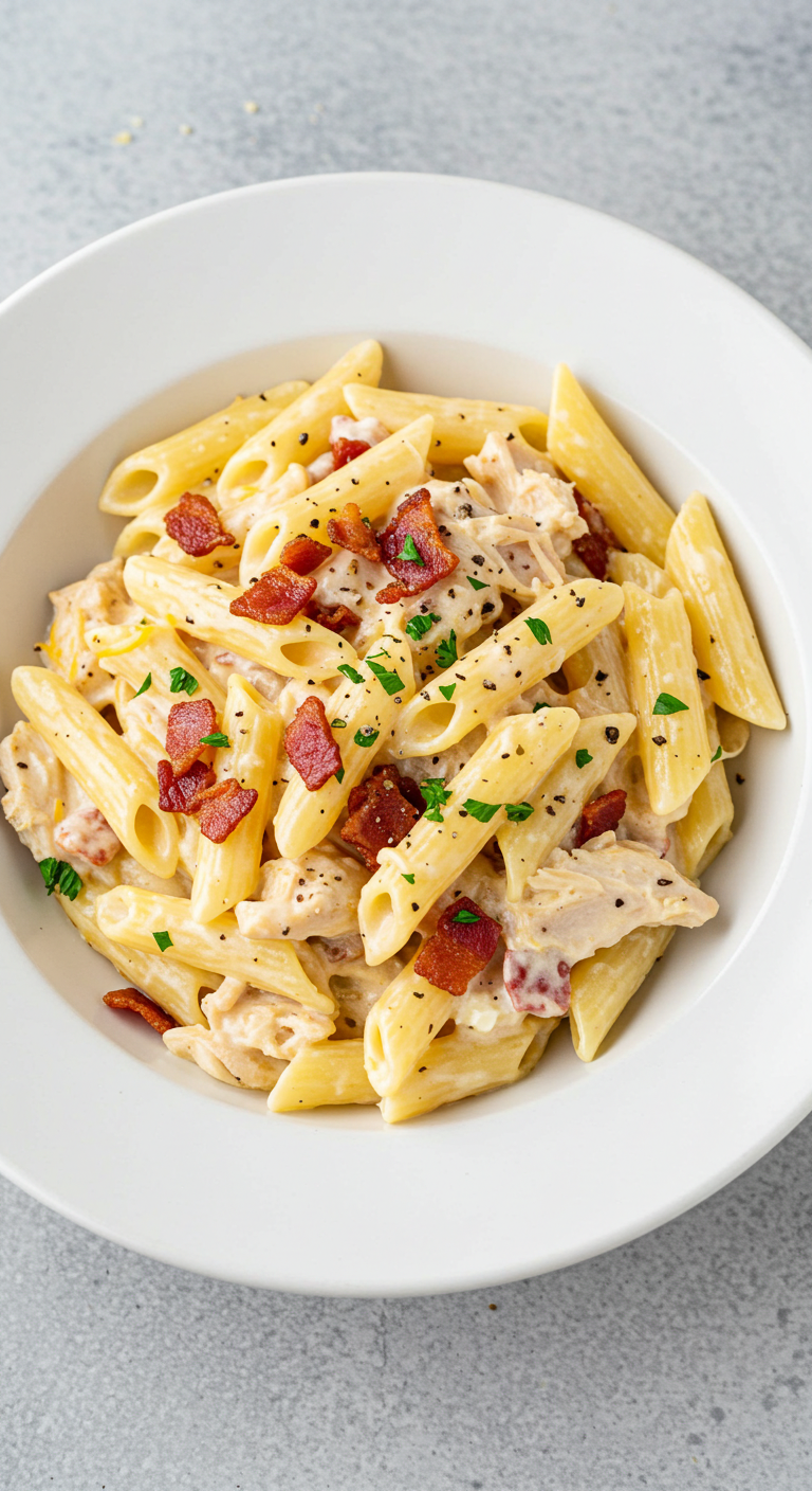 Delicious Crack Chicken Penne