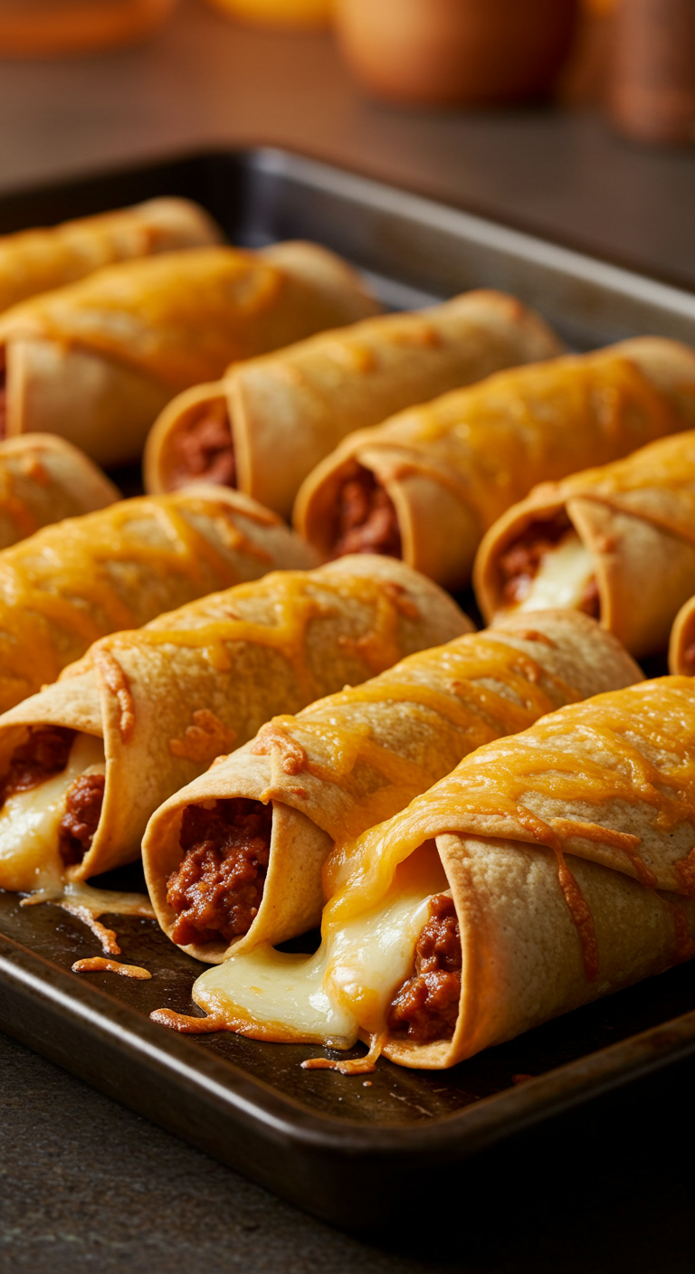 Loaded Cheesy Pocket Tacos