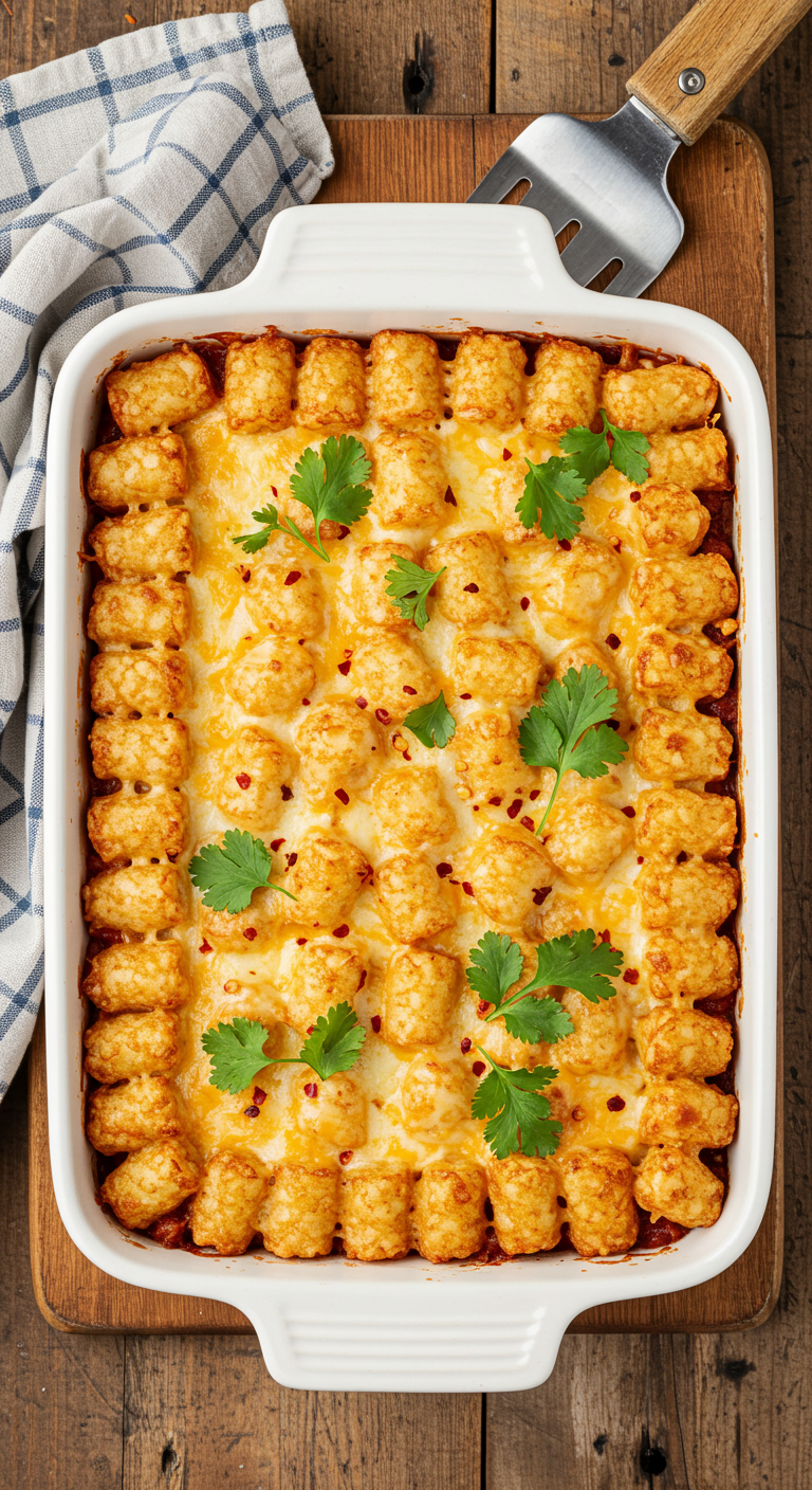 Mexican Tater Tot Casserole