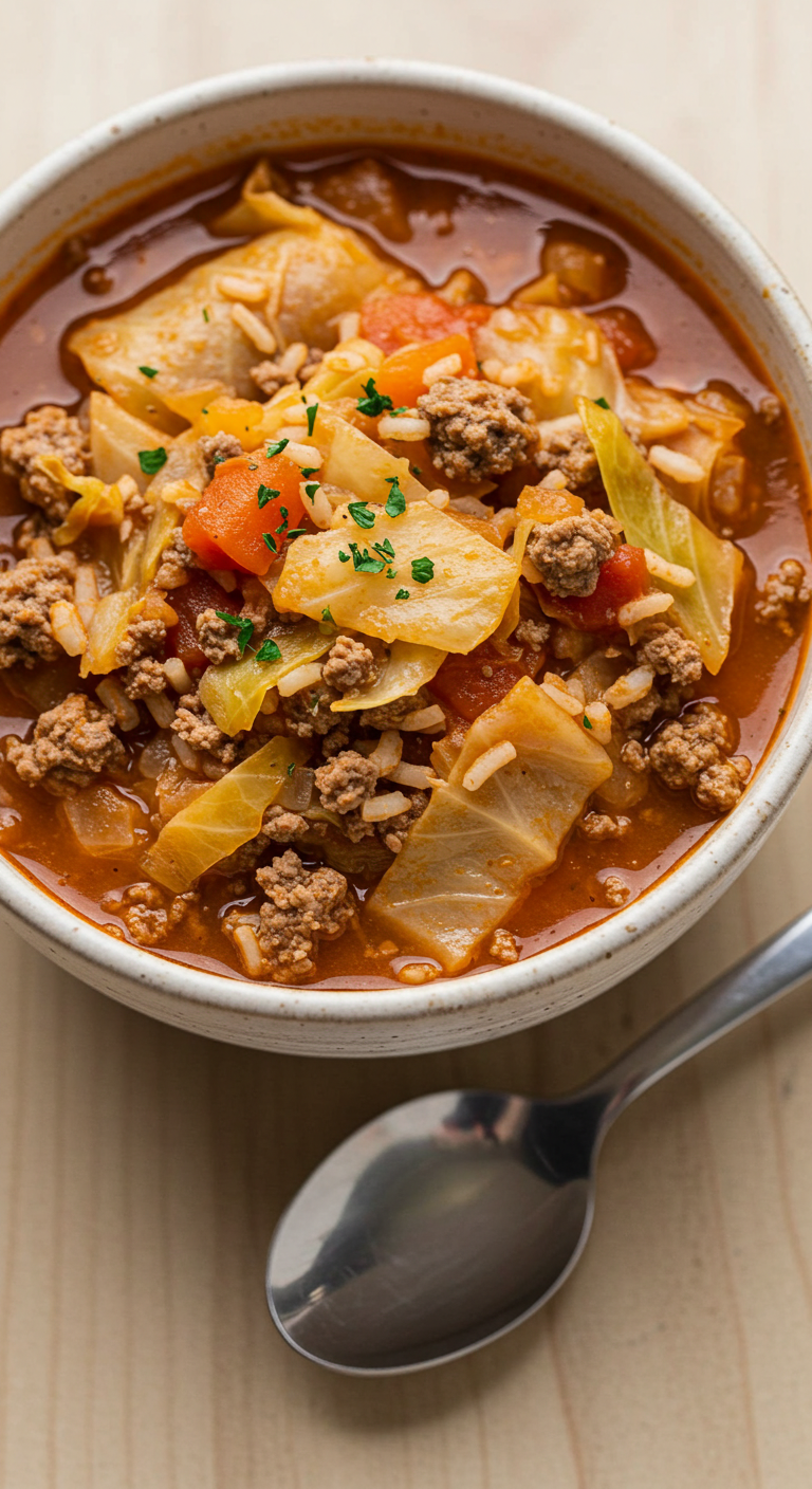 Easy Cabbage Roll Soup