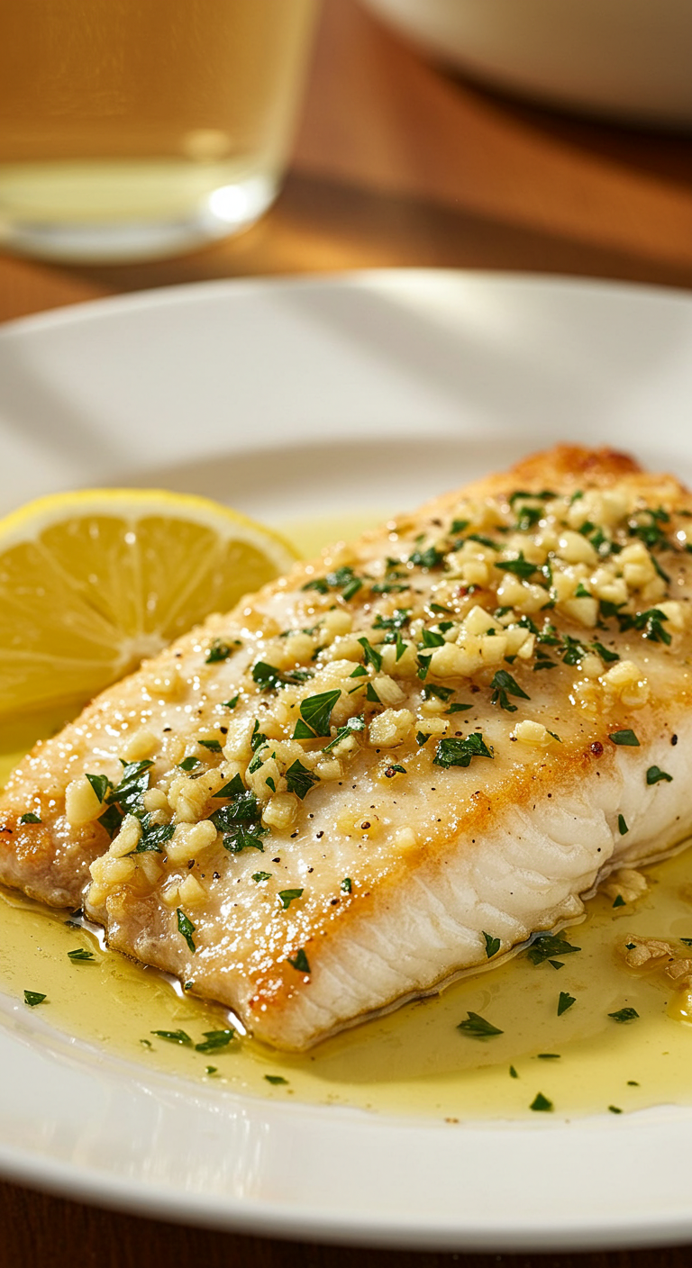 Garlic Butter Oven Baked Tilapia