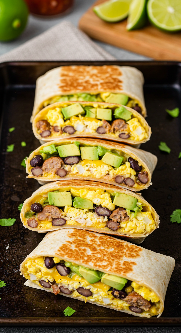 High Protein Breakfast Burrito
