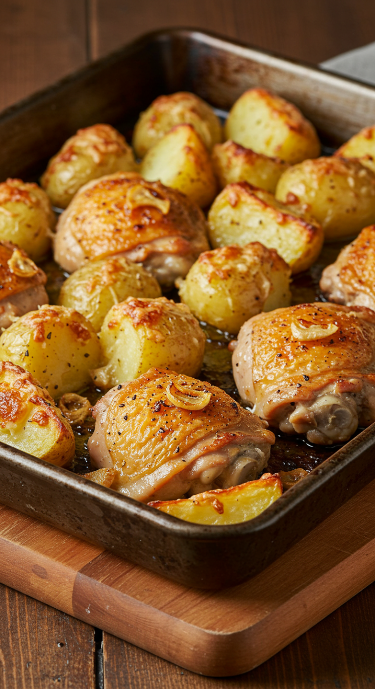 Garlic Parmesan Chicken and Potatoes
