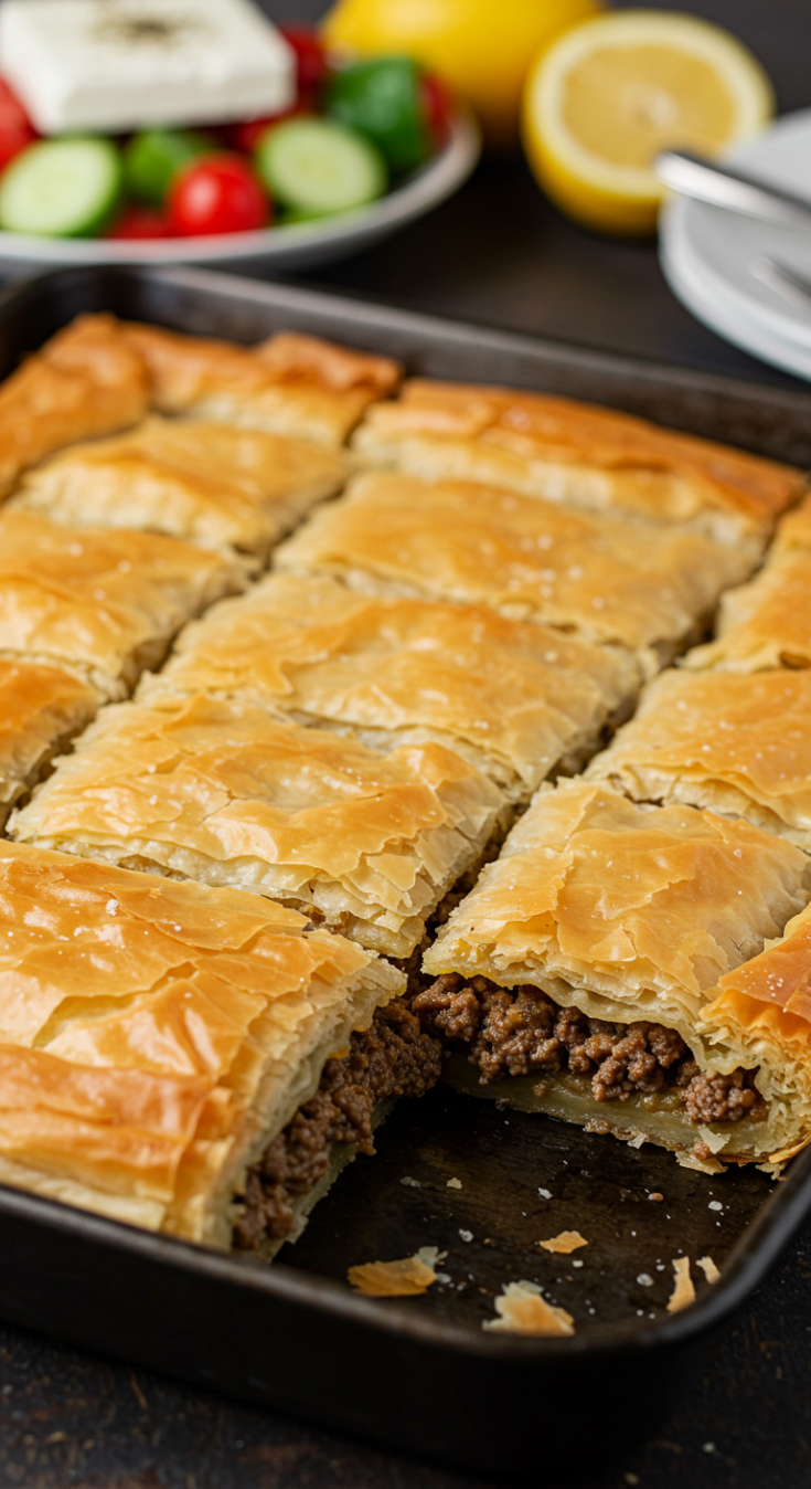 Greek Phyllo Meat Pie