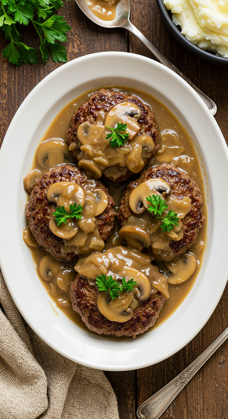 Salisbury Steak with Mushroom Gravy