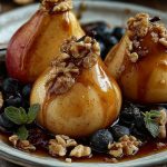 Baked Pears with Honey & Walnuts