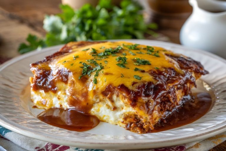 Cheese Enchiladas with Chili Gravy