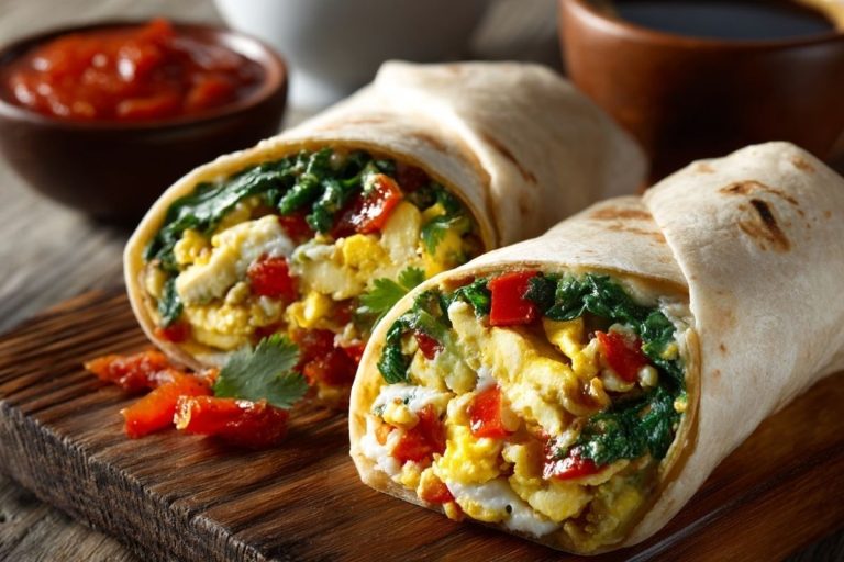 High Protein Breakfast Burritos