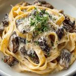 Morel Mushroom Pasta in Creamy Sauce