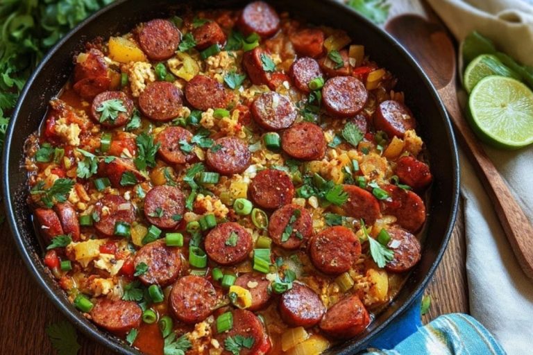 One-Pan Summer Sausage Skillet with Cajun Kick