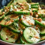 Refreshing Cucumber Salad with Spicy Peanut Dressing