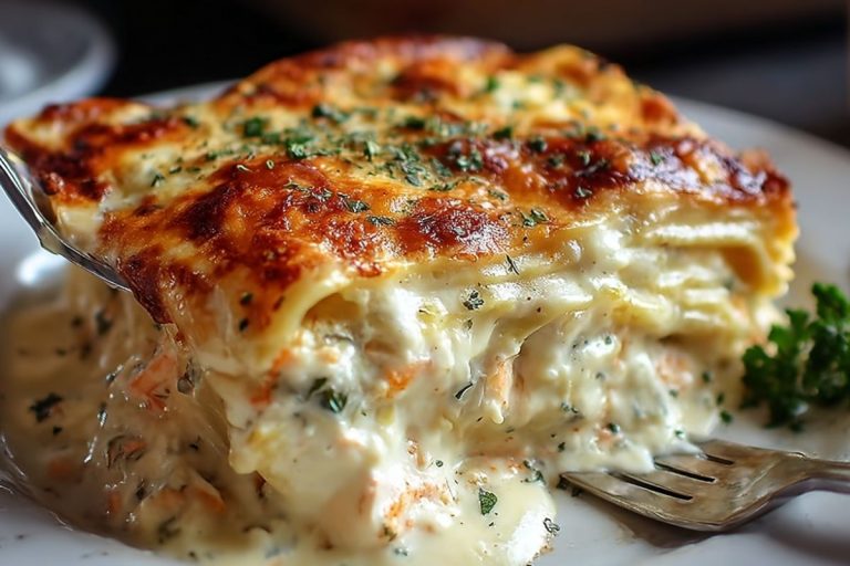 Seafood Lasagna Creamy Cheese