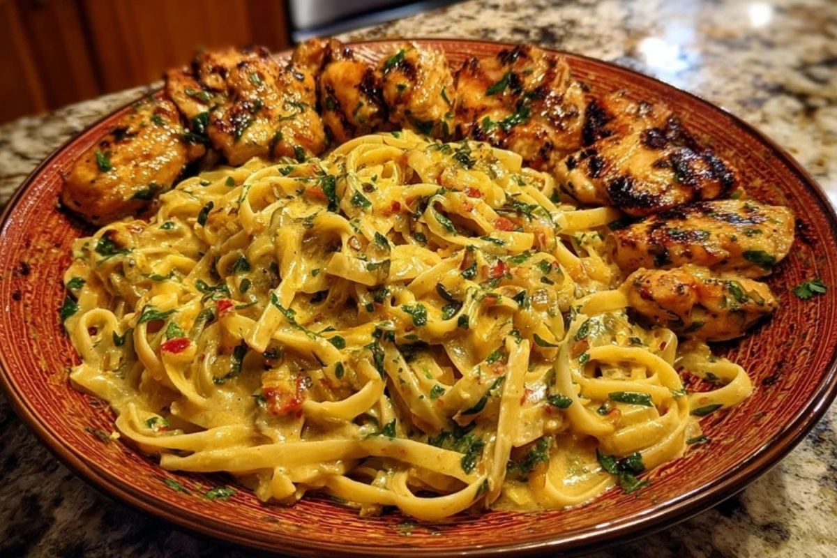Velveeta Chicken Linguine with Spicy Cajun Alfredo