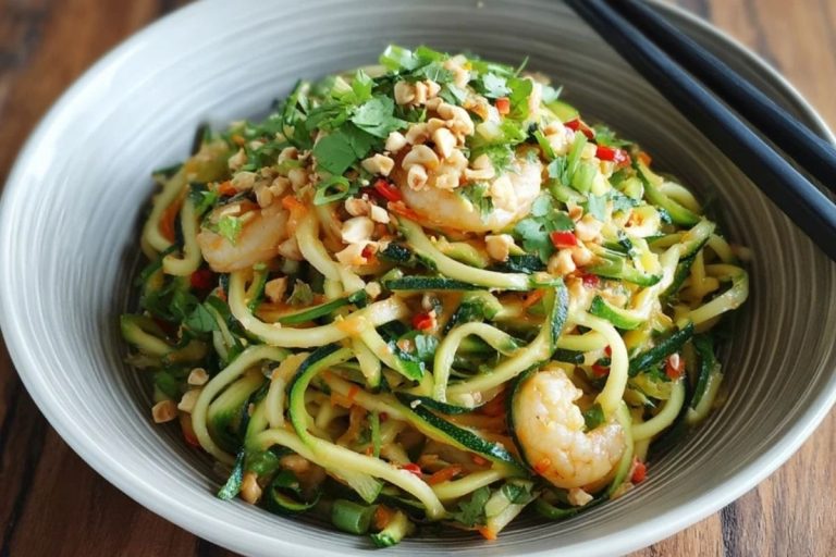 Zucchini Pad Thai Low Carb