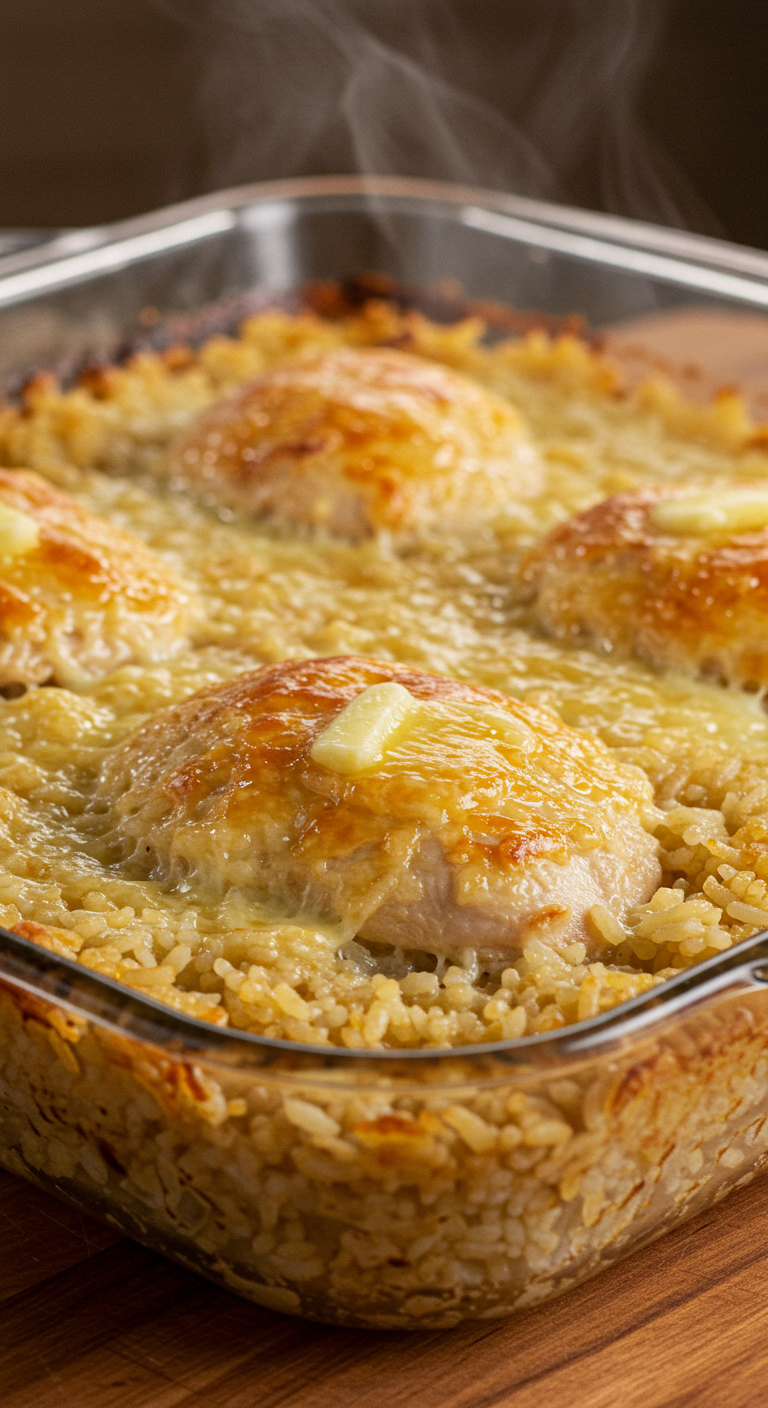Baked Chicken and Rice Casserole