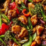 Ultimate Teriyaki Chicken Stir-Fry Recipe with Rainbow Veggies & Wild Rice