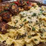 Cheesy Bowtie Pasta with Garlic Parmesan Chicken 1