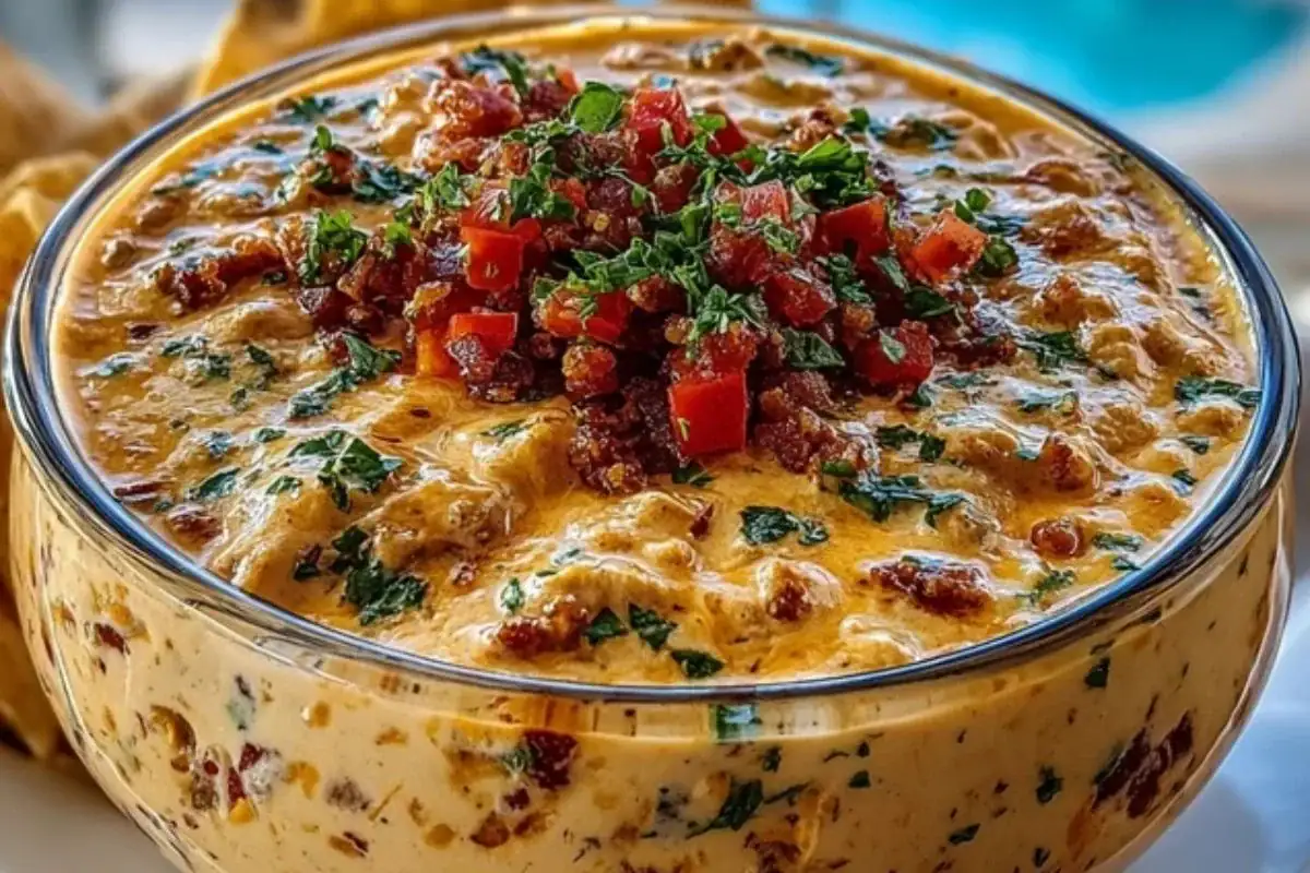 Cheesy Rotel Ranch Queso 1
