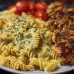 Cheesy Velveeta Chicken Twisted Pasta with Mozzarella Garlic Sauce 1