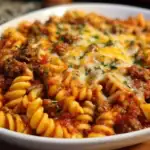 Cheesy Velveeta Rotini with Italian Beef Marinara 1