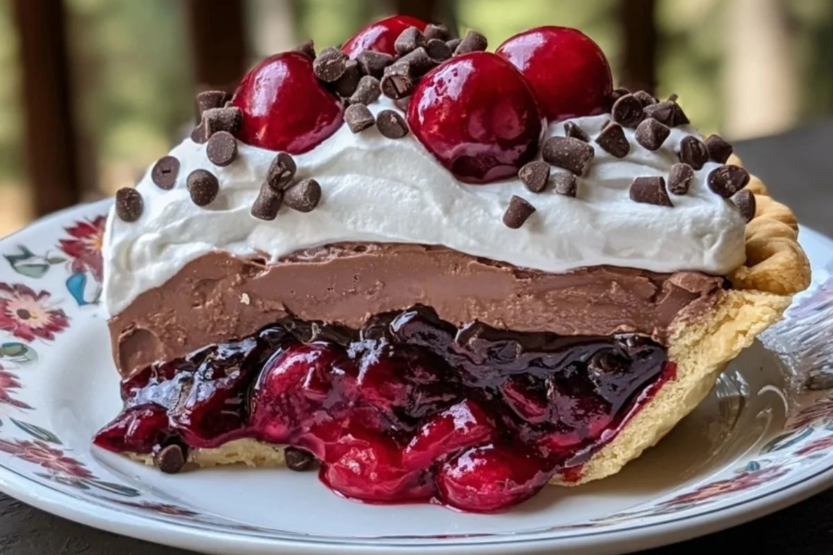 Chocolate Cherry Cream Pie 1