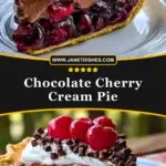 Chocolate Cherry Cream Pie Pin