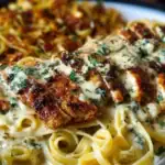 Creamy Velveeta Chicken Linguine with Mozzarella Garlic Sauce 1