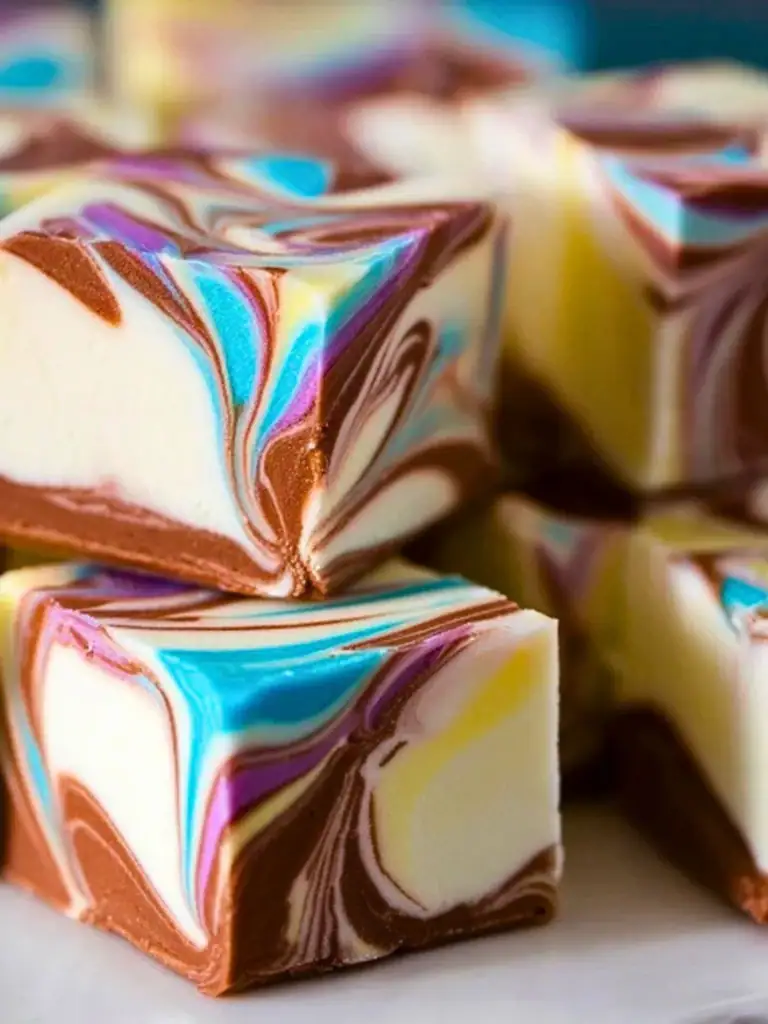 Easy Marshmallow Swirl Fudge 2