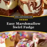 Easy Marshmallow Swirl Fudge Pin