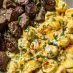 Garlic Butter Steak Bites & Loaded Cheddar Alfredo Shells 1