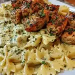 Lemon Garlic Chicken with Creamy Bowtie Pasta 1