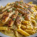 One Pot Creamy Garlic Parmesan Chicken Penne 1