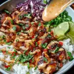 Sweet Chili Chicken Bowl with Coconut Lime Drizzle 1