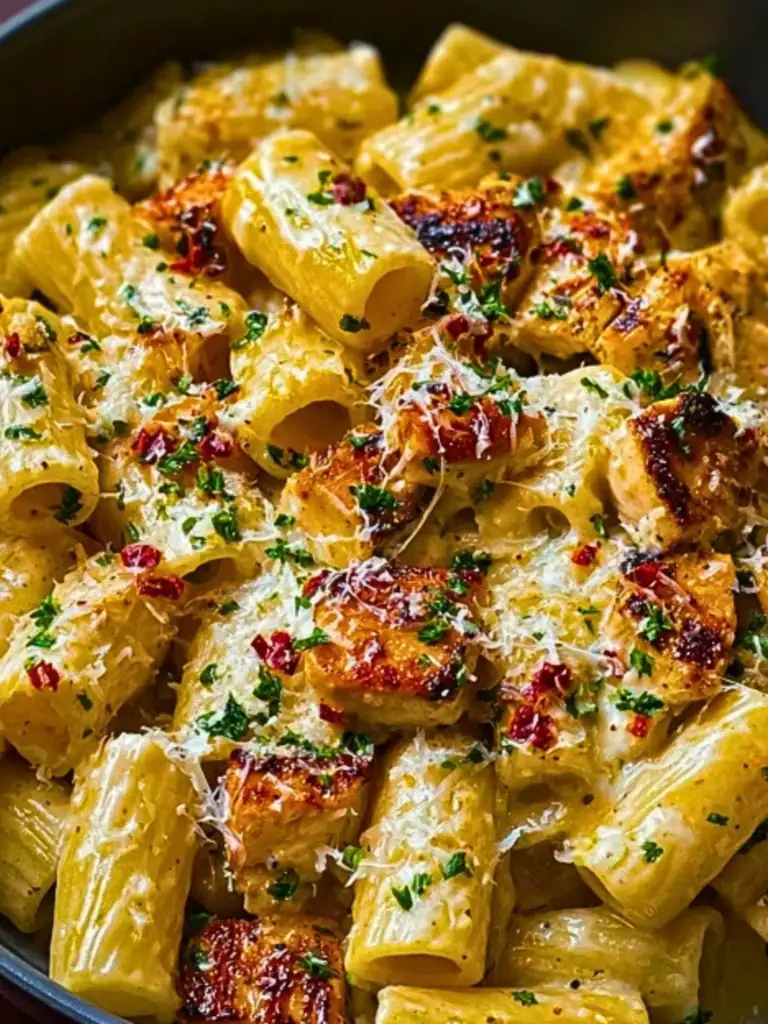 The Best Creamy Garlic Butter Chicken Rigatoni Recipe 2