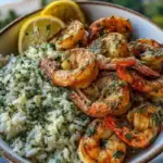 The Best Garlic Butter Shrimp Bowl with Creamy Herb Rice 1