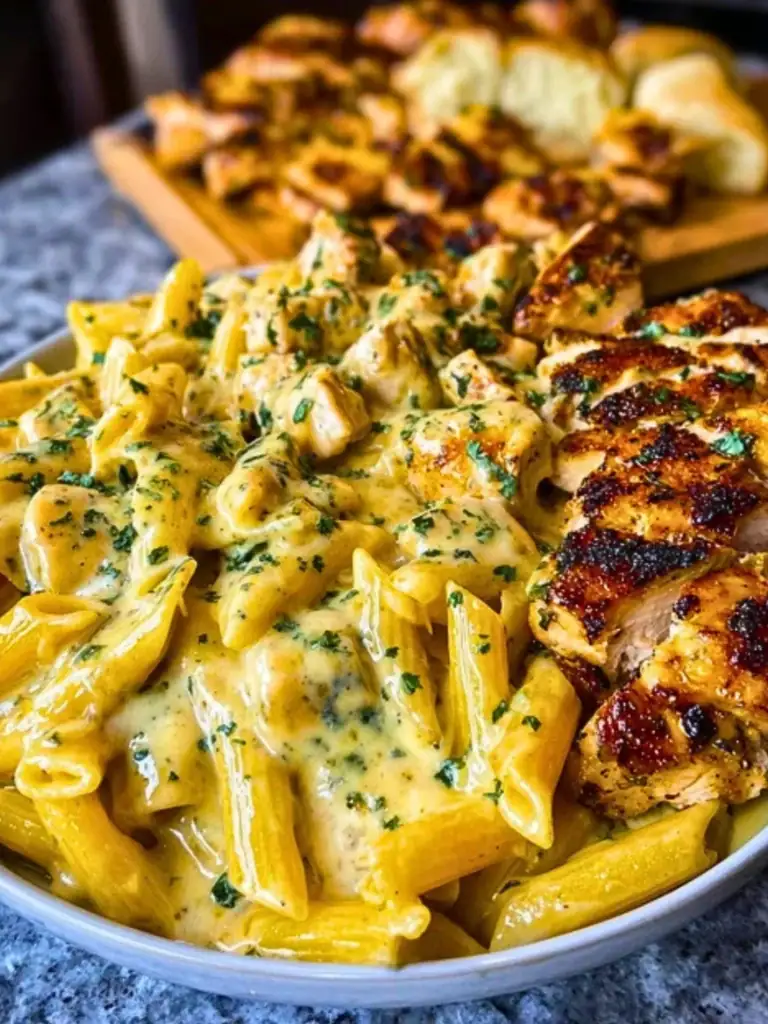 Velveeta Chicken Penne in Creamy Mozzarella Garlic Cheese Sauce 2