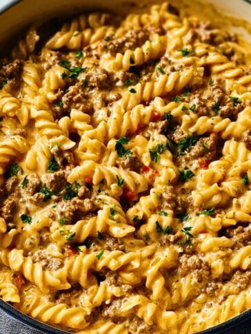Stovetop Creamy Ground Beef Pasta
