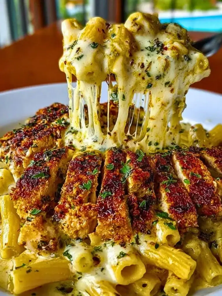 Creamy Cajun Chicken Rigatoni with Garlic Mozzarella Sauce 2