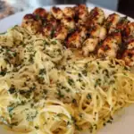 Creamy Garlic Parmesan Chicken with Cheesy Spaghetti 1