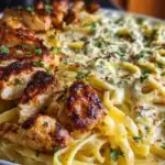 Creamy Mozzarella Chicken Linguine in Garlic Cajun Butter 1